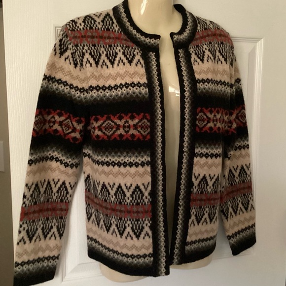 NWT Telluride Clothing Company Fair Isle Knit Cardigan Sz S wool - Picture 5 of 10